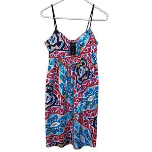 Sweet Storm Bright Colored Simple Sun Dress size Medium